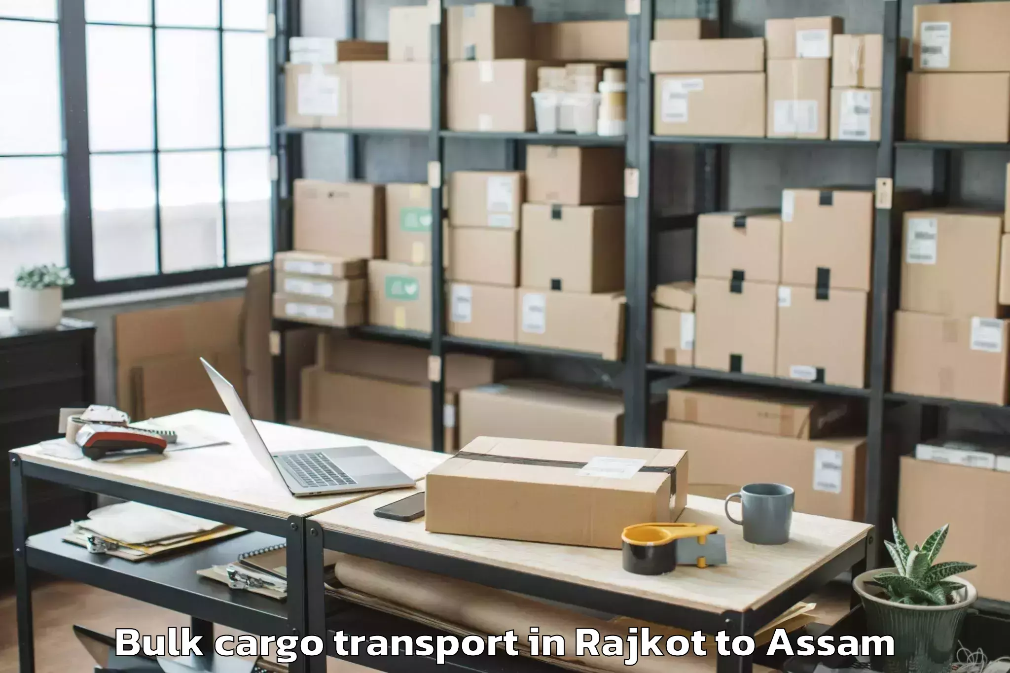 Book Rajkot to Bengtol Bulk Cargo Transport Online